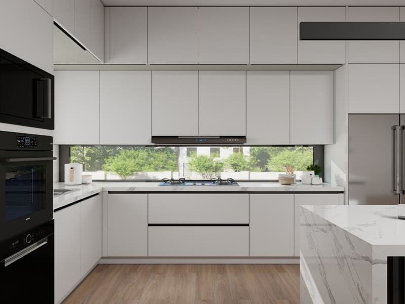 white kitchen cabinet modern