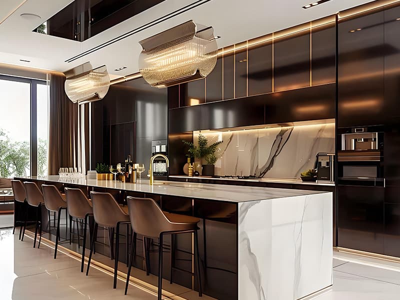 High Gloss European Style Kitchen Cabinet