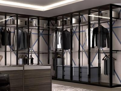 Top Quality High-end Customized Glass Door Wardrobe Walk in Closet For Villa - ยาลิก
