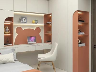 Children's Room Desk Wardrobe Integrated Master Bedroom Closet