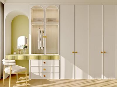  Light French Style White Bedroom Wardrobe