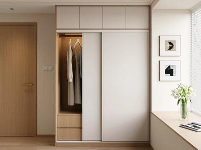 White Bedroom Sliding Door Wardrobe Closet