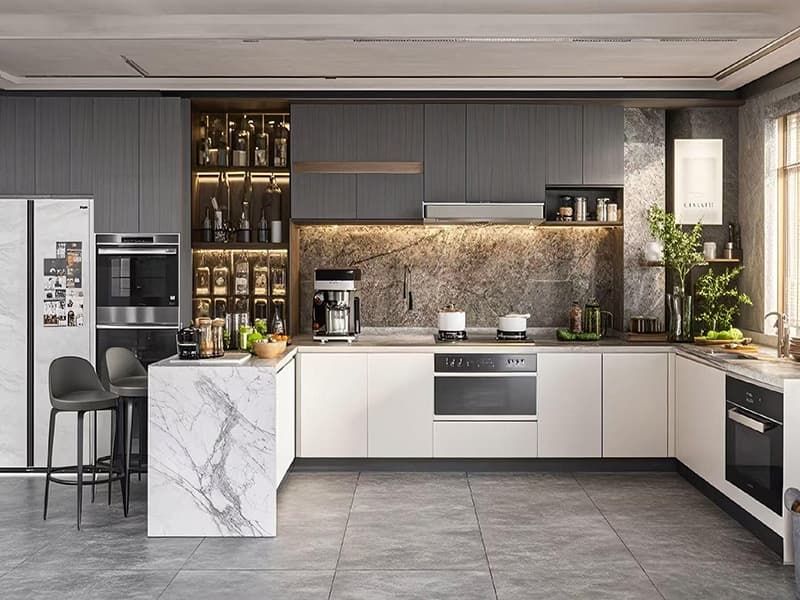 การซื้อหรือสร้างตู้ครัวแบบไหนจะถูกกว่ากัน?